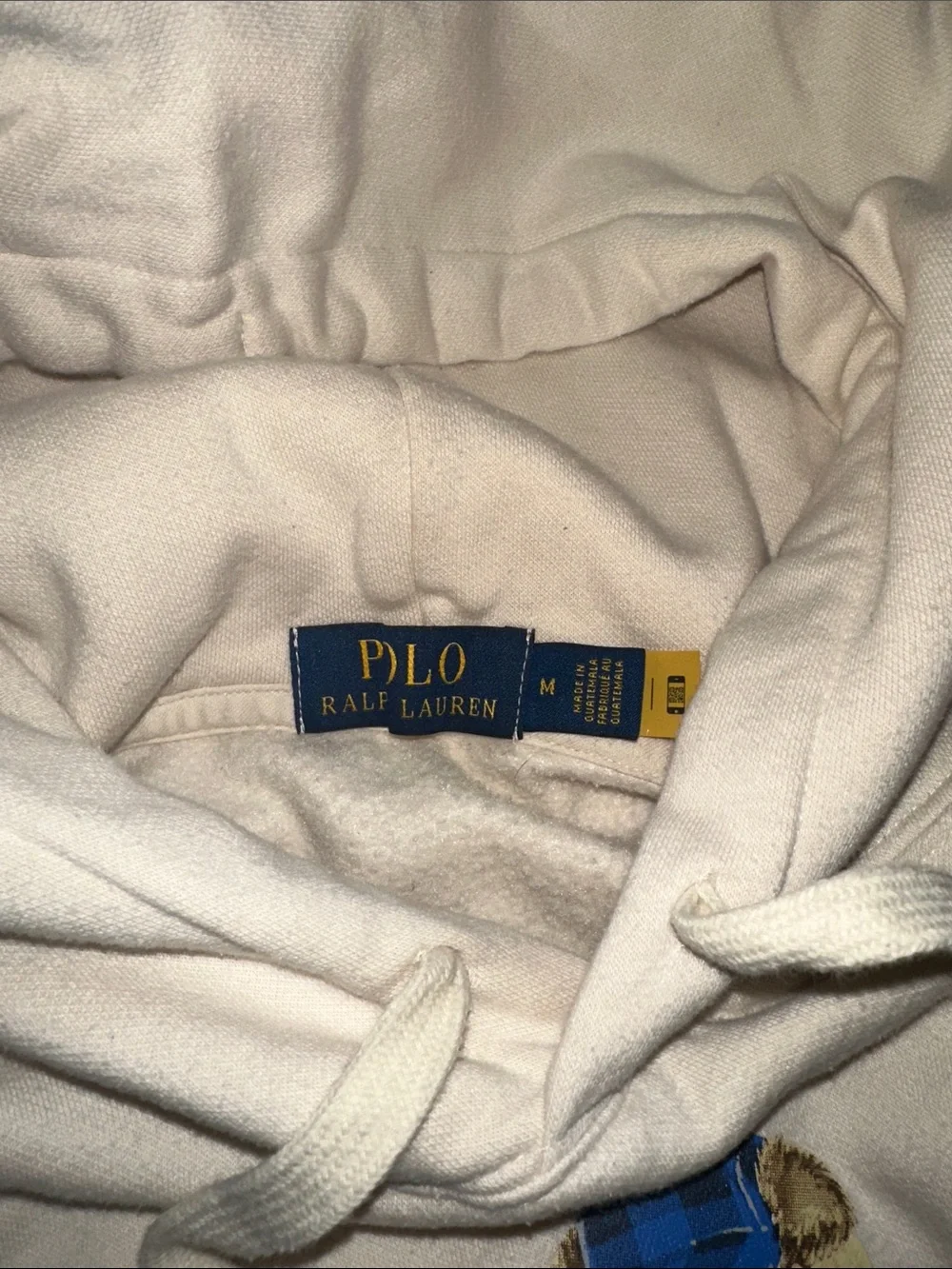 Polo by Ralph Lauren Cream Polo Bear Ski Hoodie